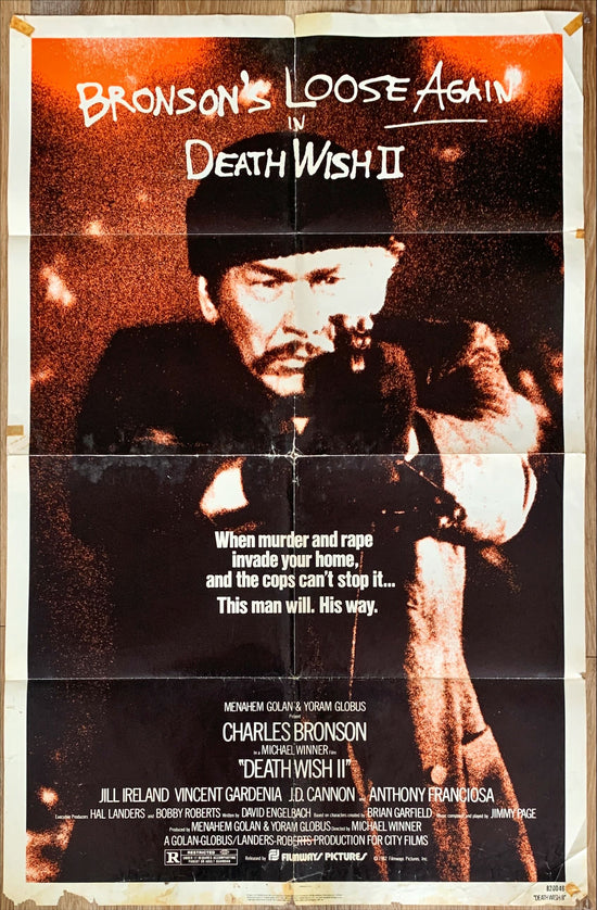 Death Wish II,1sh 1982 Charles Bronson (Fair condition)