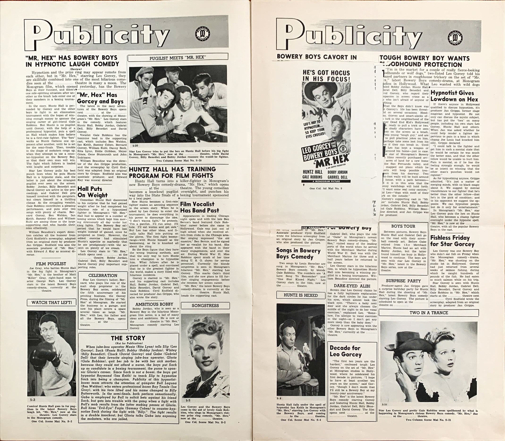 Mr. Hex (1946) Pressbook, Bowery Boys