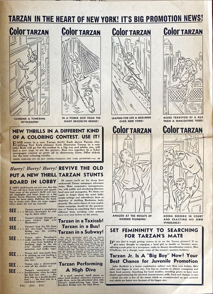 (259)TARZAN'S NEW YORK ADVENTURE pressbook 1942 - PosterCollectors.xyz