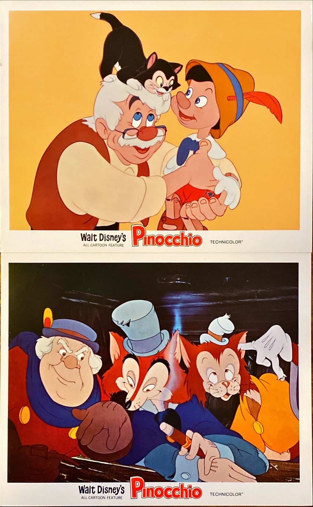 #A-57 Pinocchio Lobby Cards x5 Disney - PosterCollectors.xyz