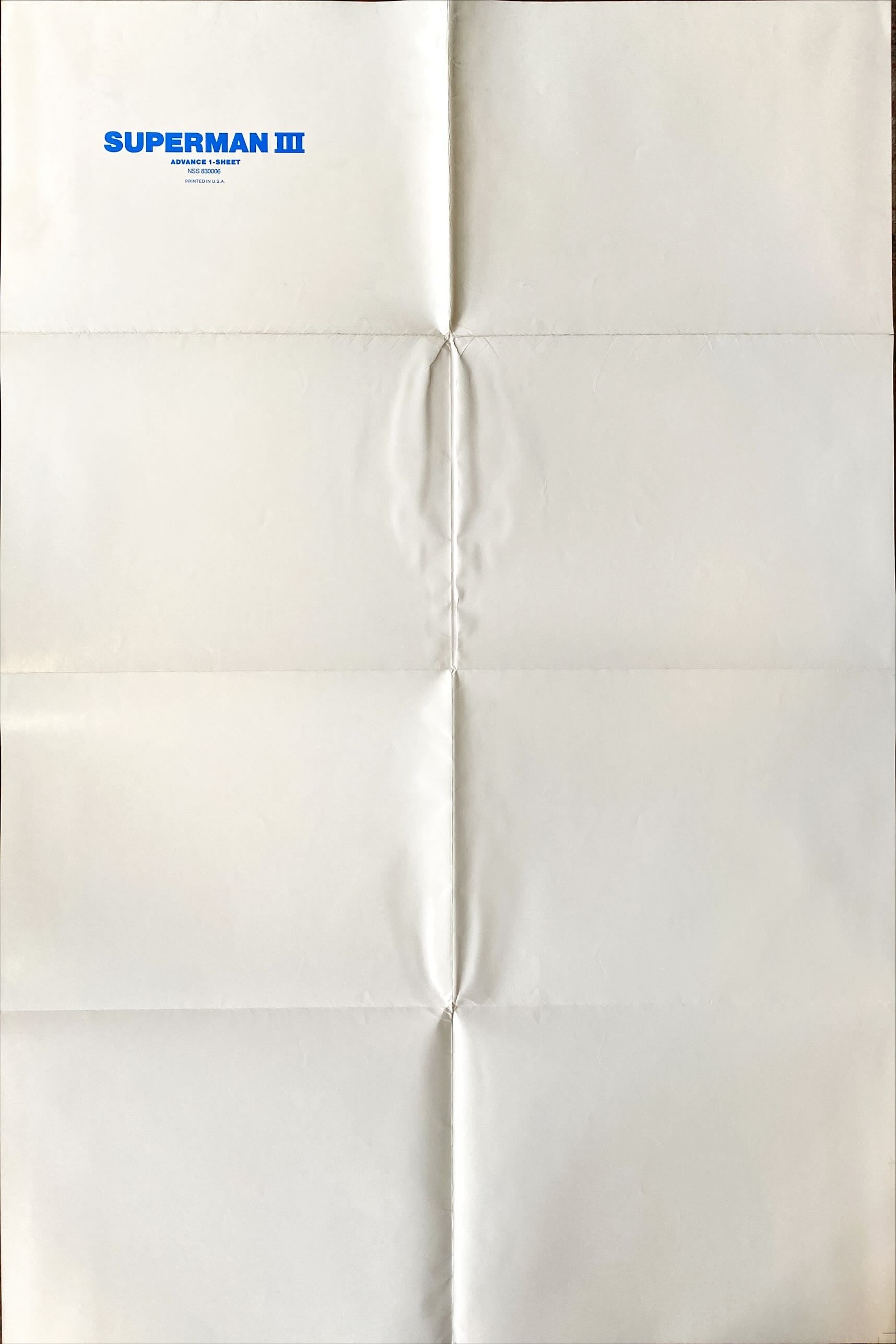 (41) SUPERMAN III advance 1 sheet 1983 - PosterCollectors.xyz