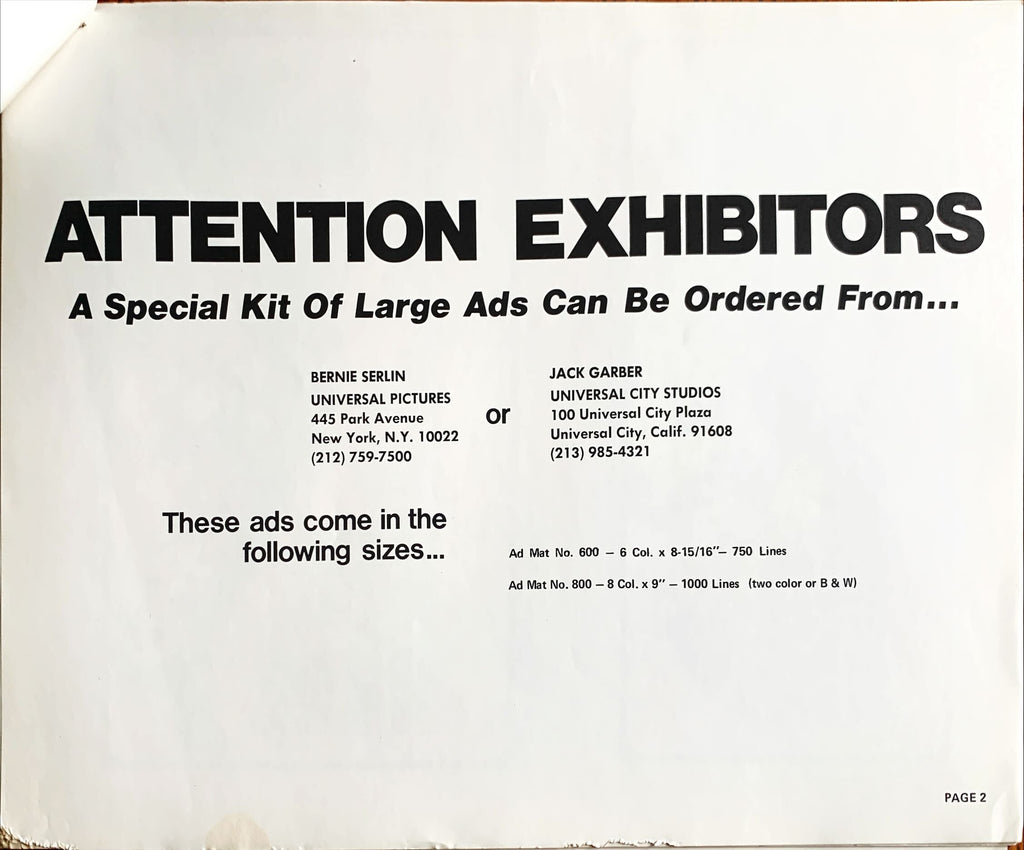 Earthquake,  vintage movie pressbook '74 Charlton Heston