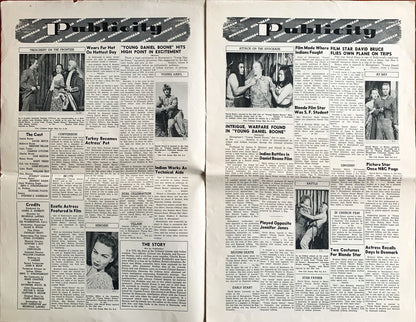#622 YOUNG DANIEL BOONE Pressbook