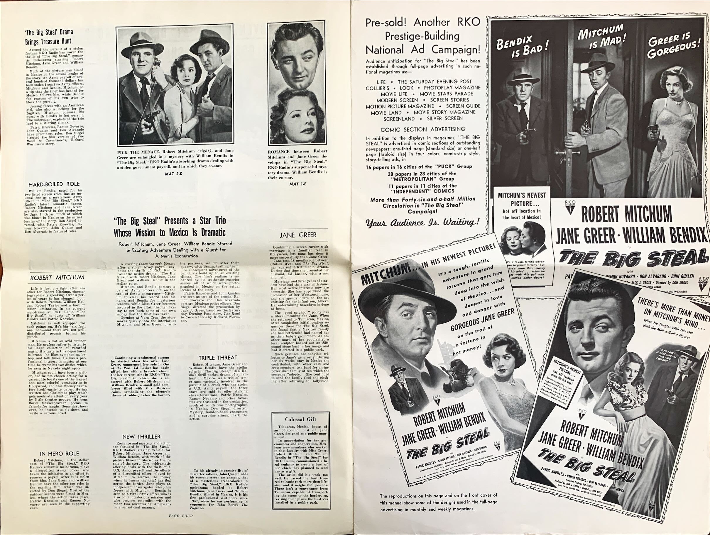 Big Steal (1949) Pressbook