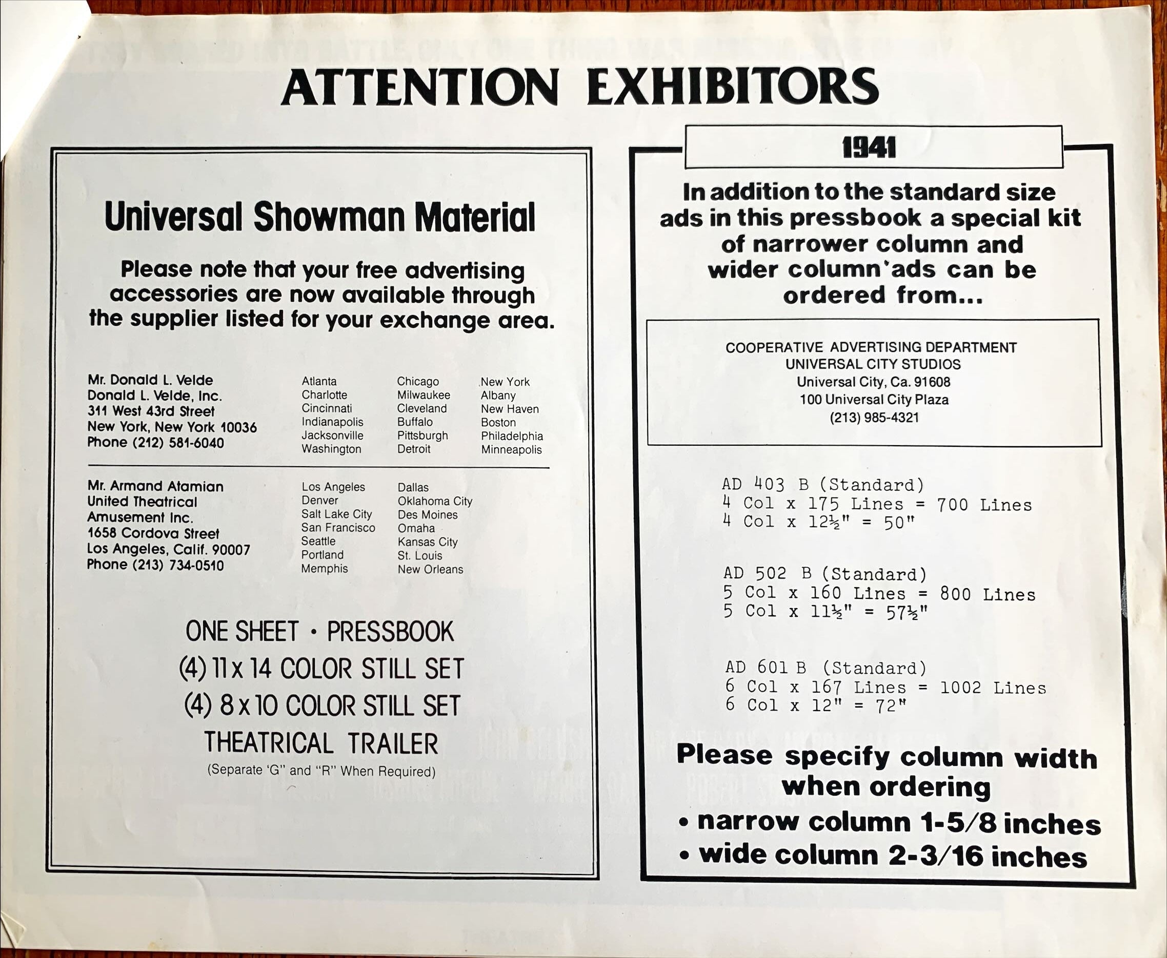 #613 -1941 pressbook '79 Steven Spielberg