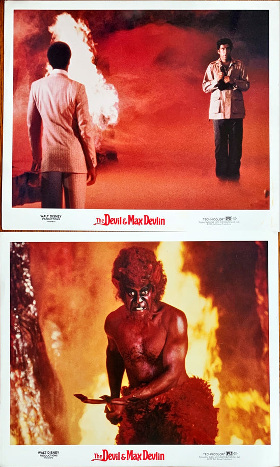 The Devil and Max Devlin,  2 Lobby Cards 1981 Disney - Bill Cosby