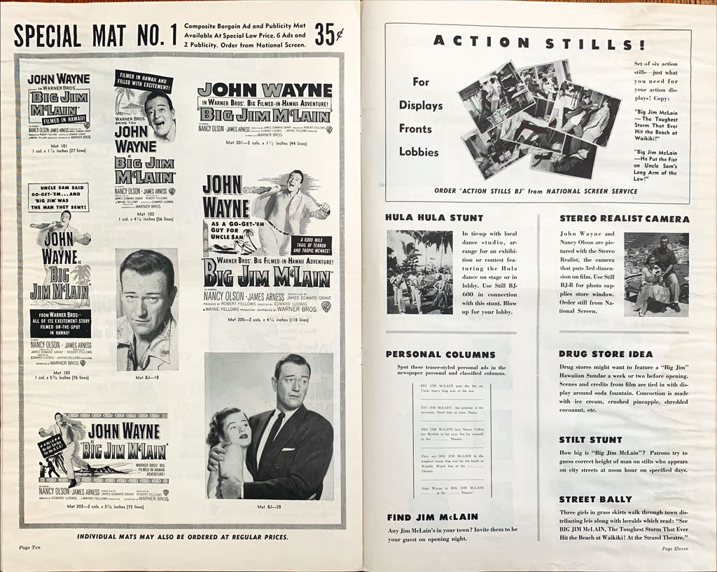 Big Jim Mclain (1952) Pressbook - John Wayne
