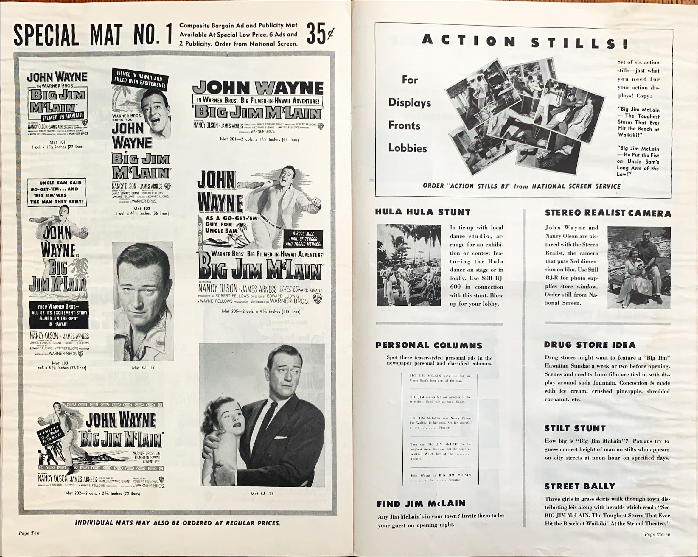 Big Jim Mclain (1952) Pressbook - John Wayne