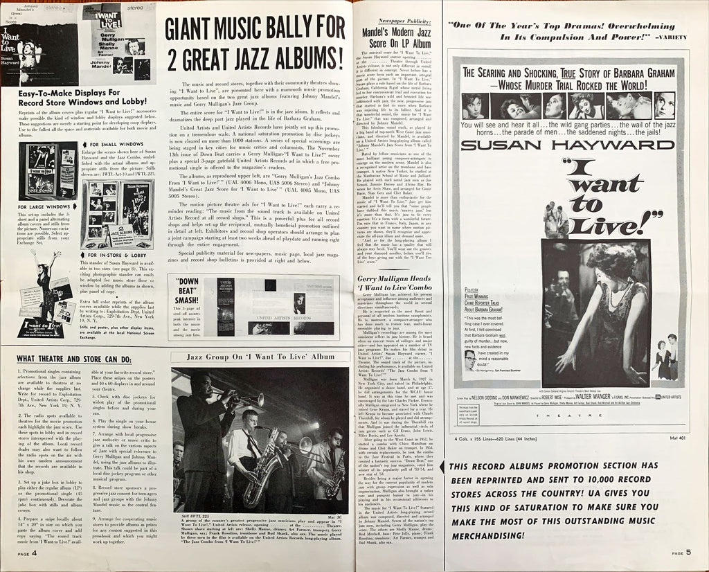 #598 I WANT TO LIVE pressbook '58 Susan Hayward