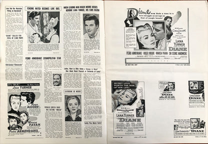 Diane, 1956 -pressbook- Lana Turner