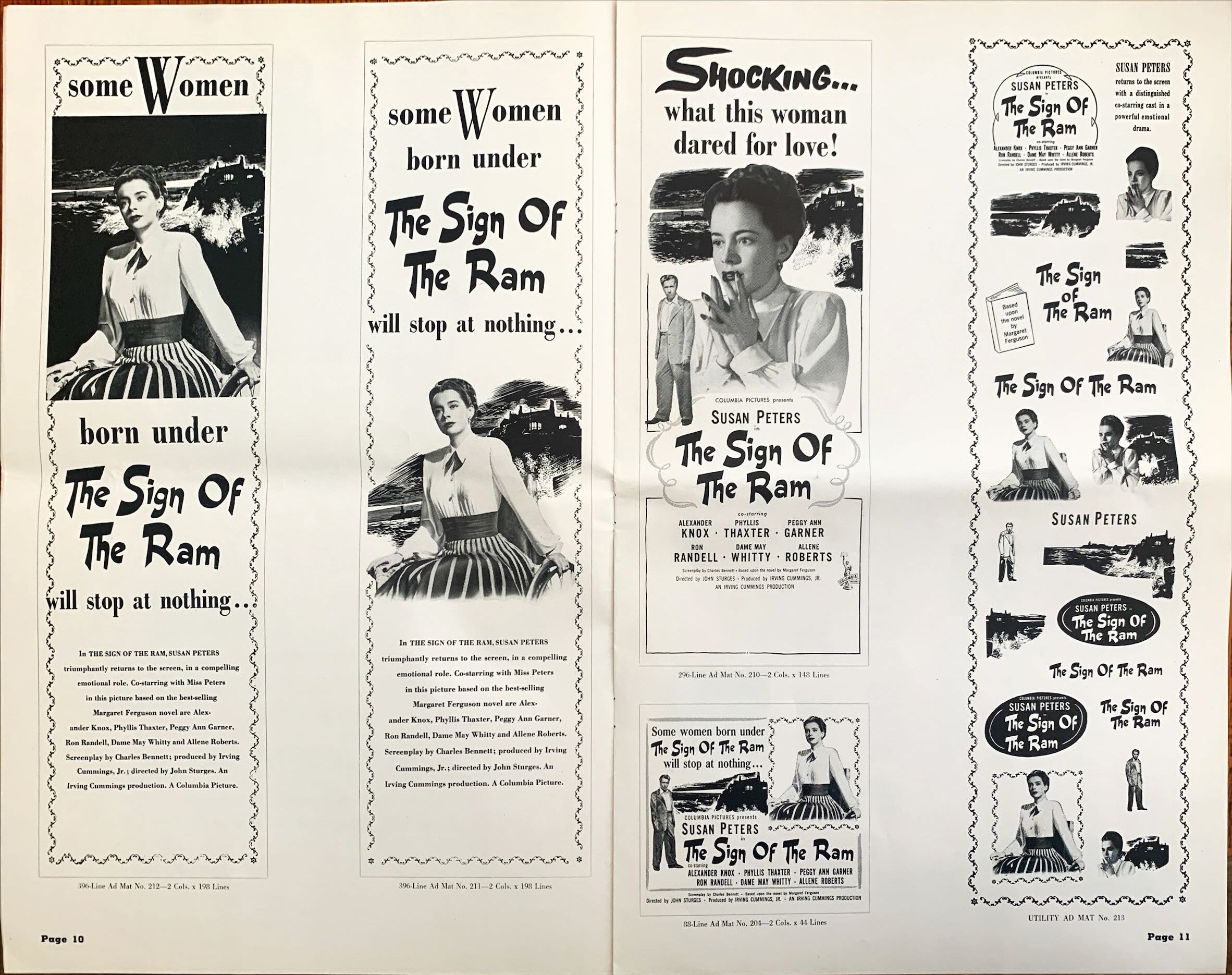 Sign of the Ram, Pressboook '48 John Sturges