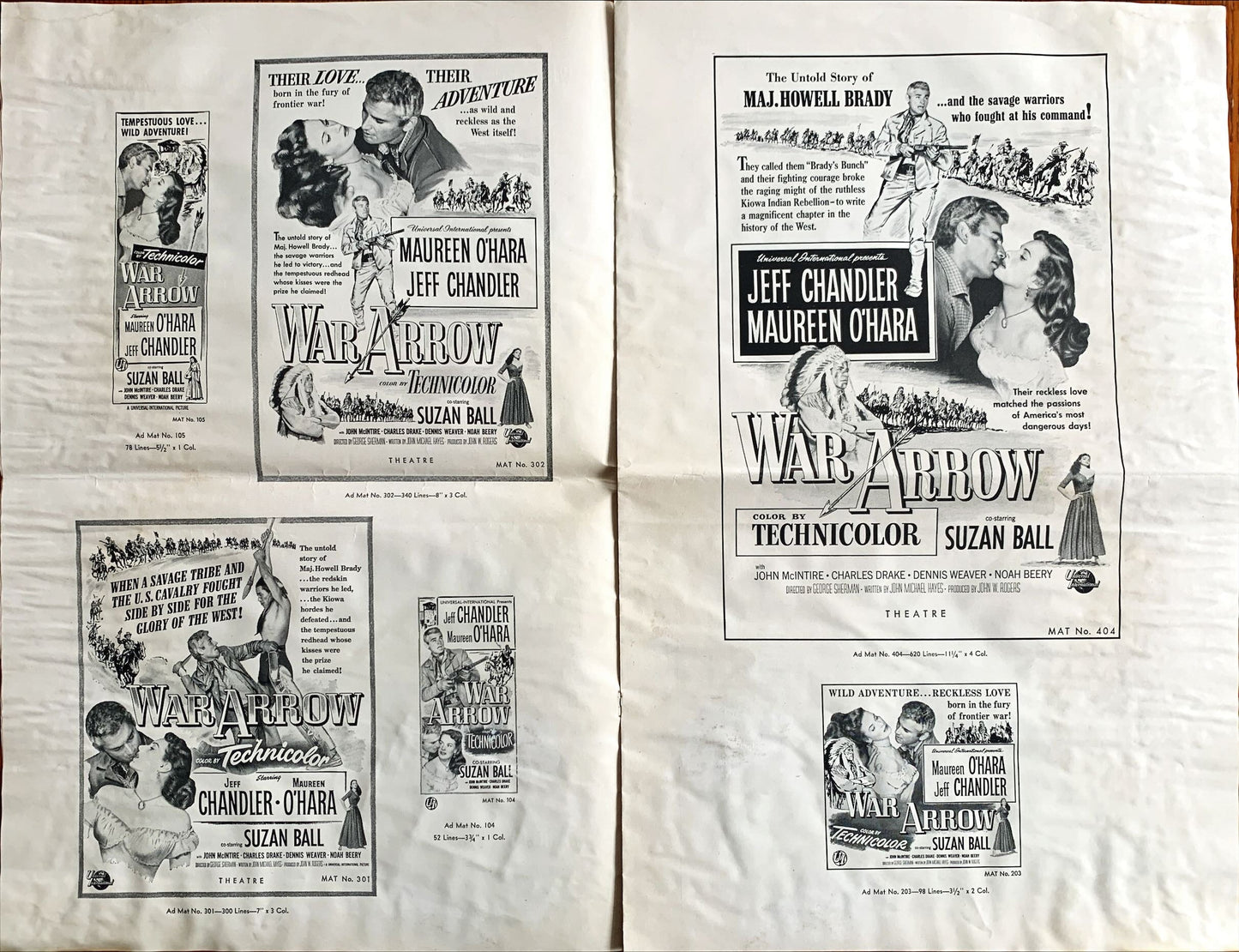 War Arrow,  Pressbook 1954