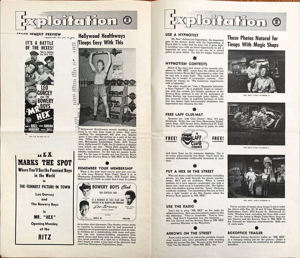 Mr. Hex (1946) Pressbook, Bowery Boys