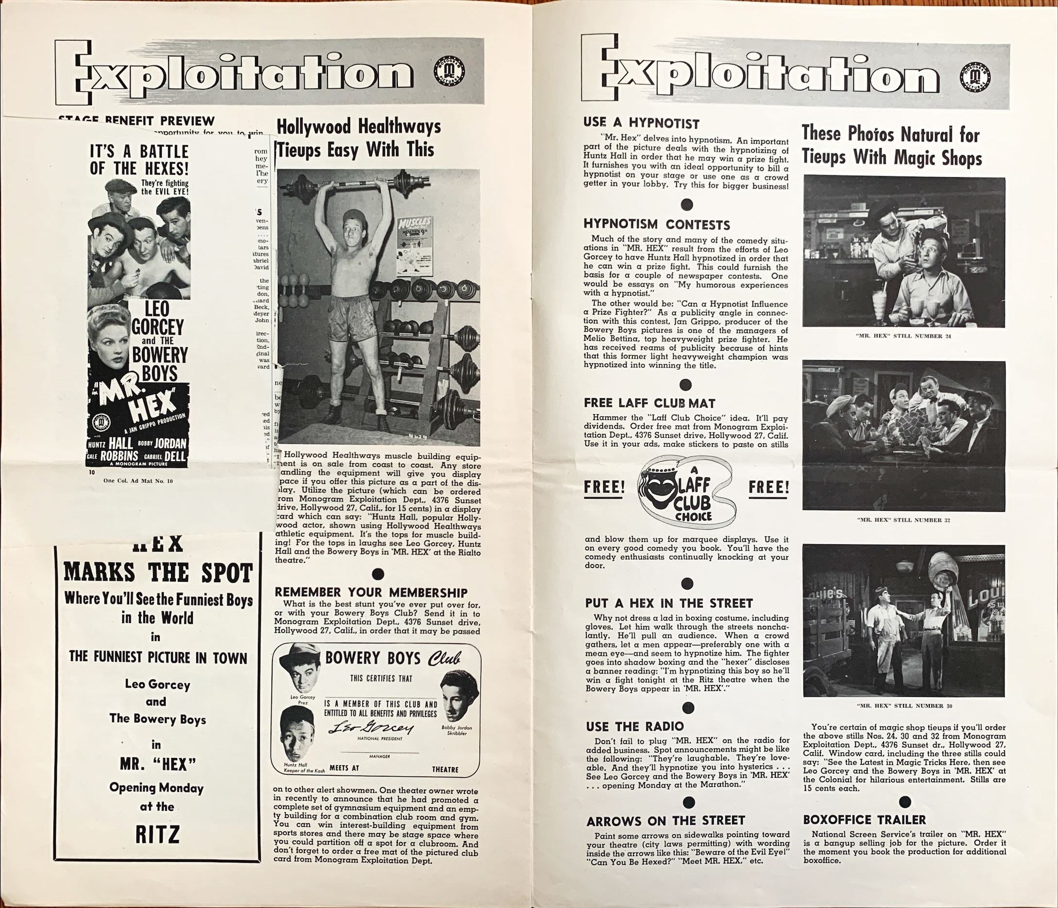 Mr. Hex (1946) Pressbook, Bowery Boys