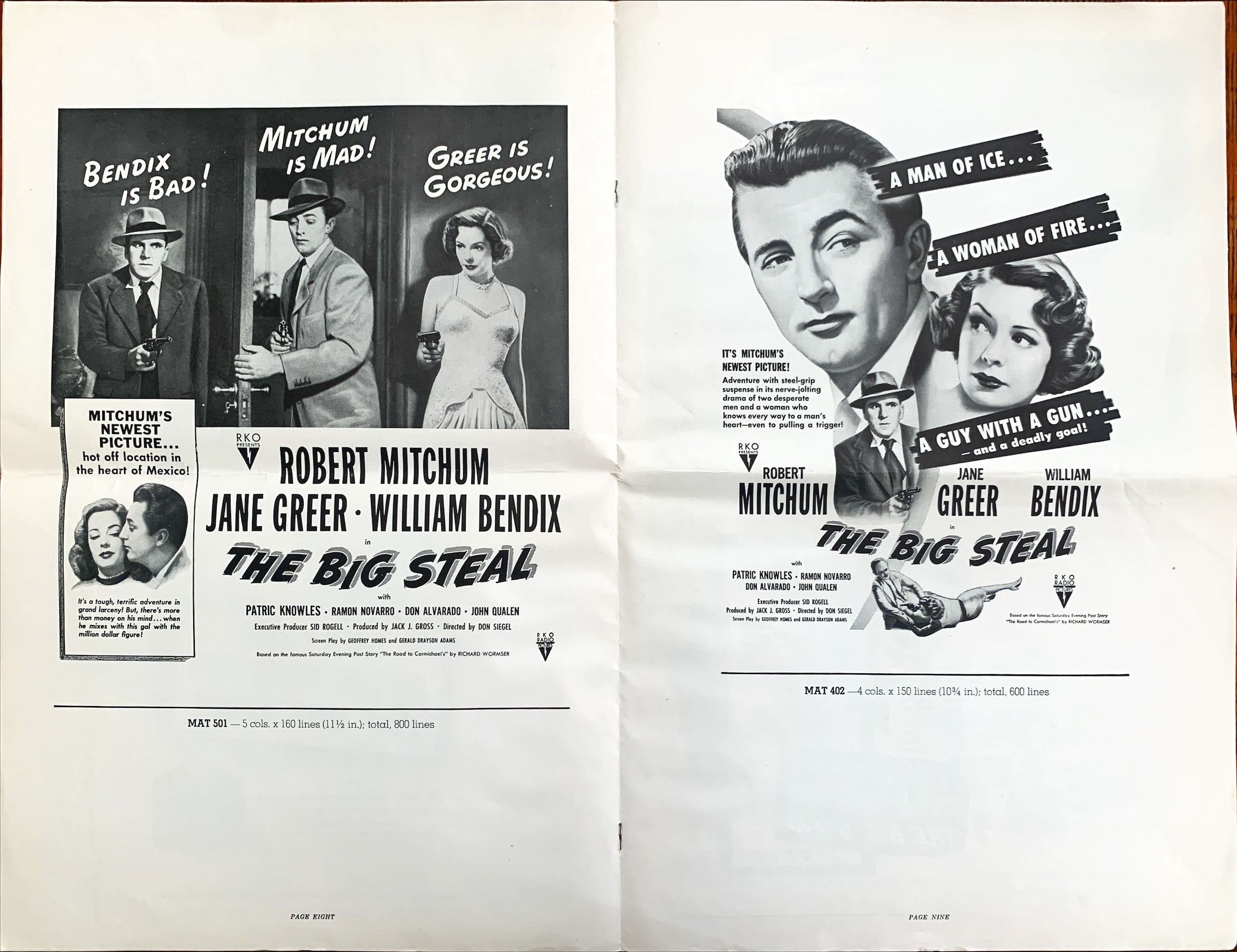 Big Steal (1949) Pressbook