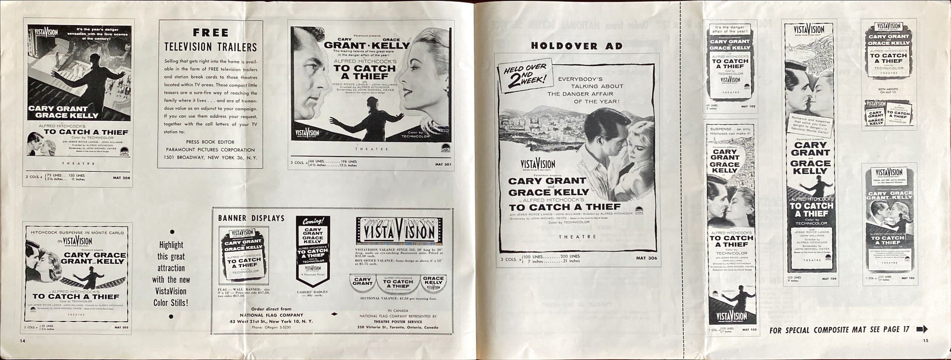(37) TO CATCH A THIEF pressbook '55 - PosterCollectors.xyz