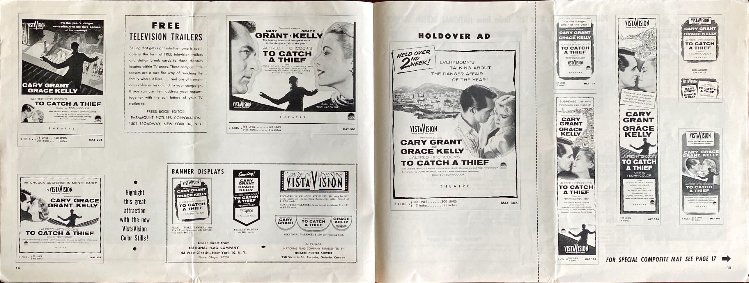 (37) TO CATCH A THIEF pressbook '55 - PosterCollectors.xyz