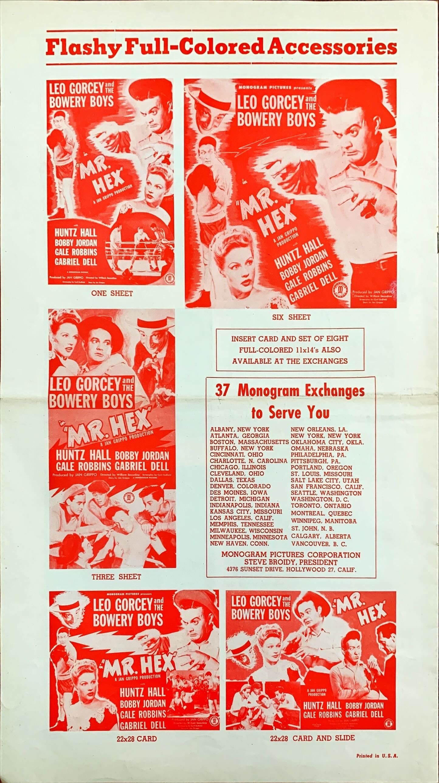 Mr. Hex (1946) Pressbook, Bowery Boys