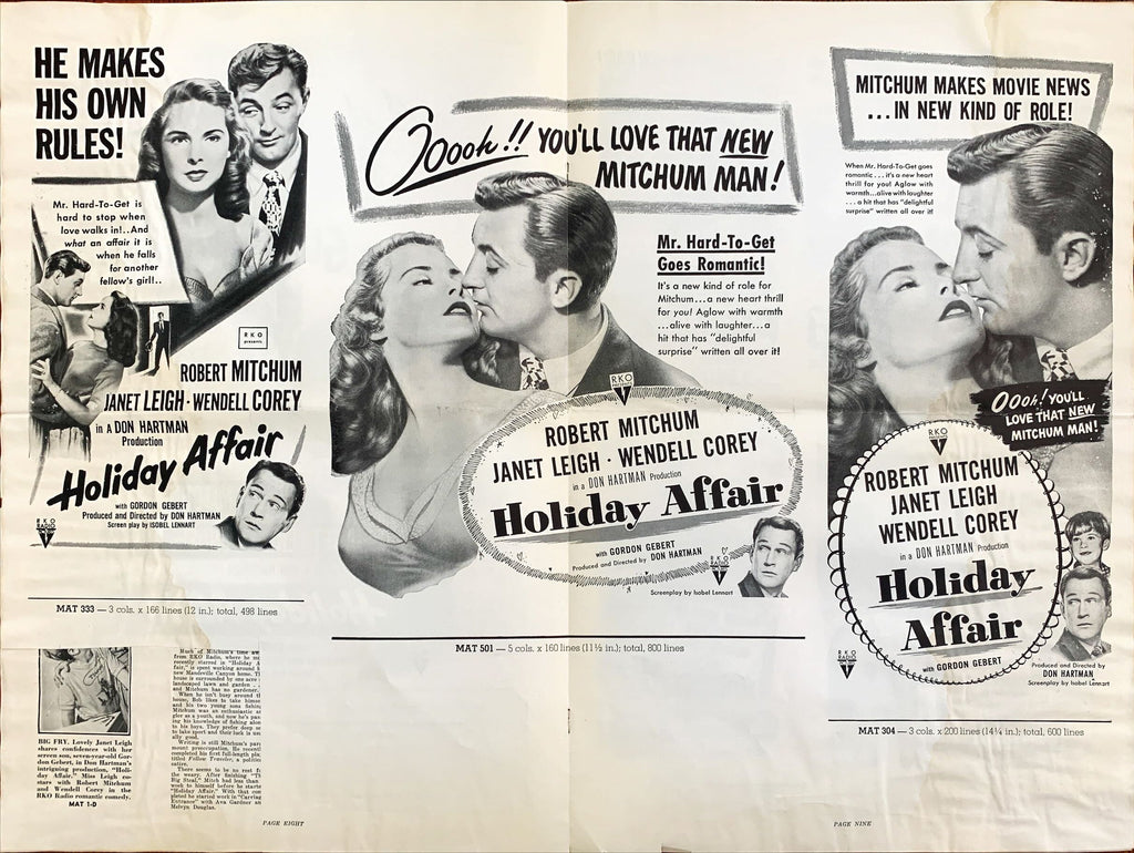 Holiday Affair (1949) Pressbook