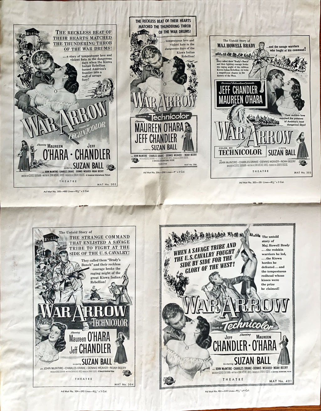 War Arrow,  Pressbook 1954