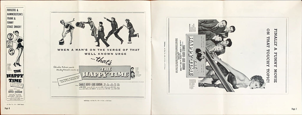 The Happy Time,  pressbook '52 Charles Boyer, Louis Jourdan
