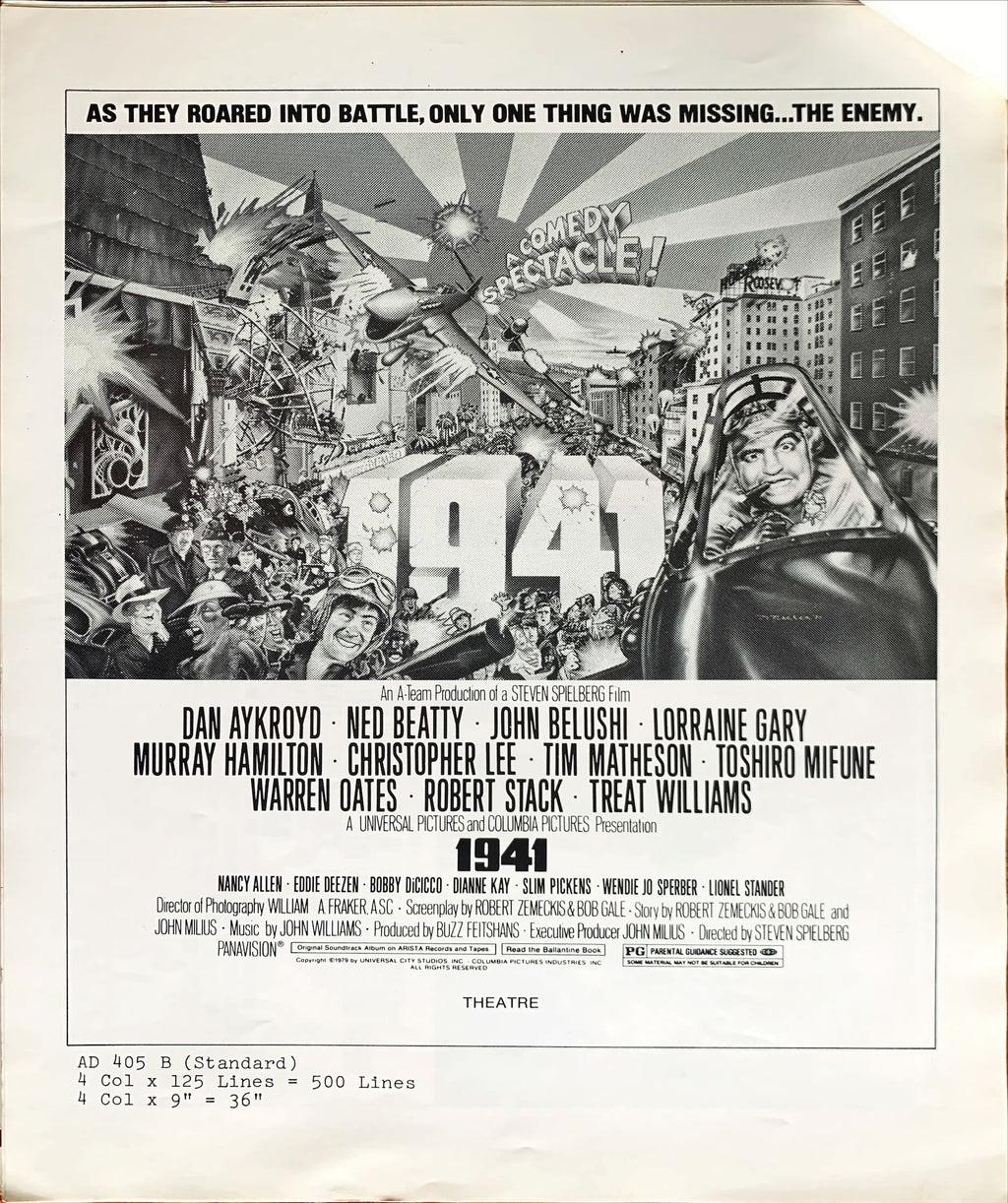 #613 -1941 pressbook '79 Steven Spielberg