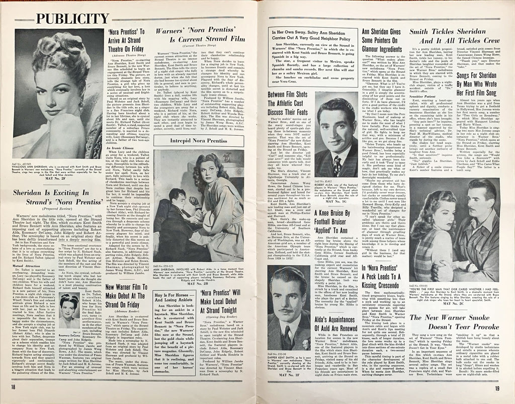 Nora Prentiss (1947) Pressbook - Ann Sheridan