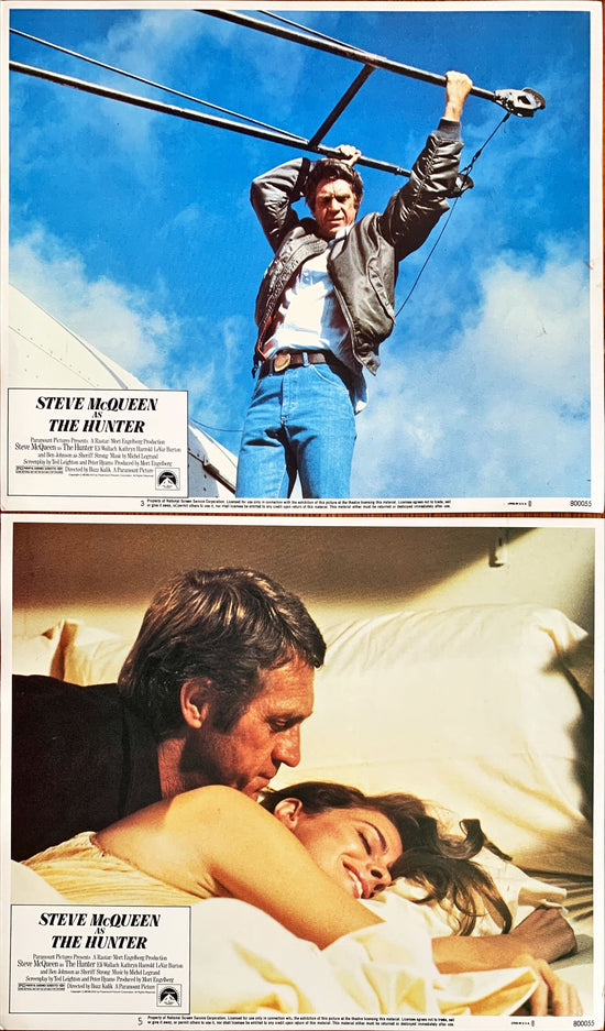 The Hunter,  2 Lobby Cards 1980 - Steve McQueen