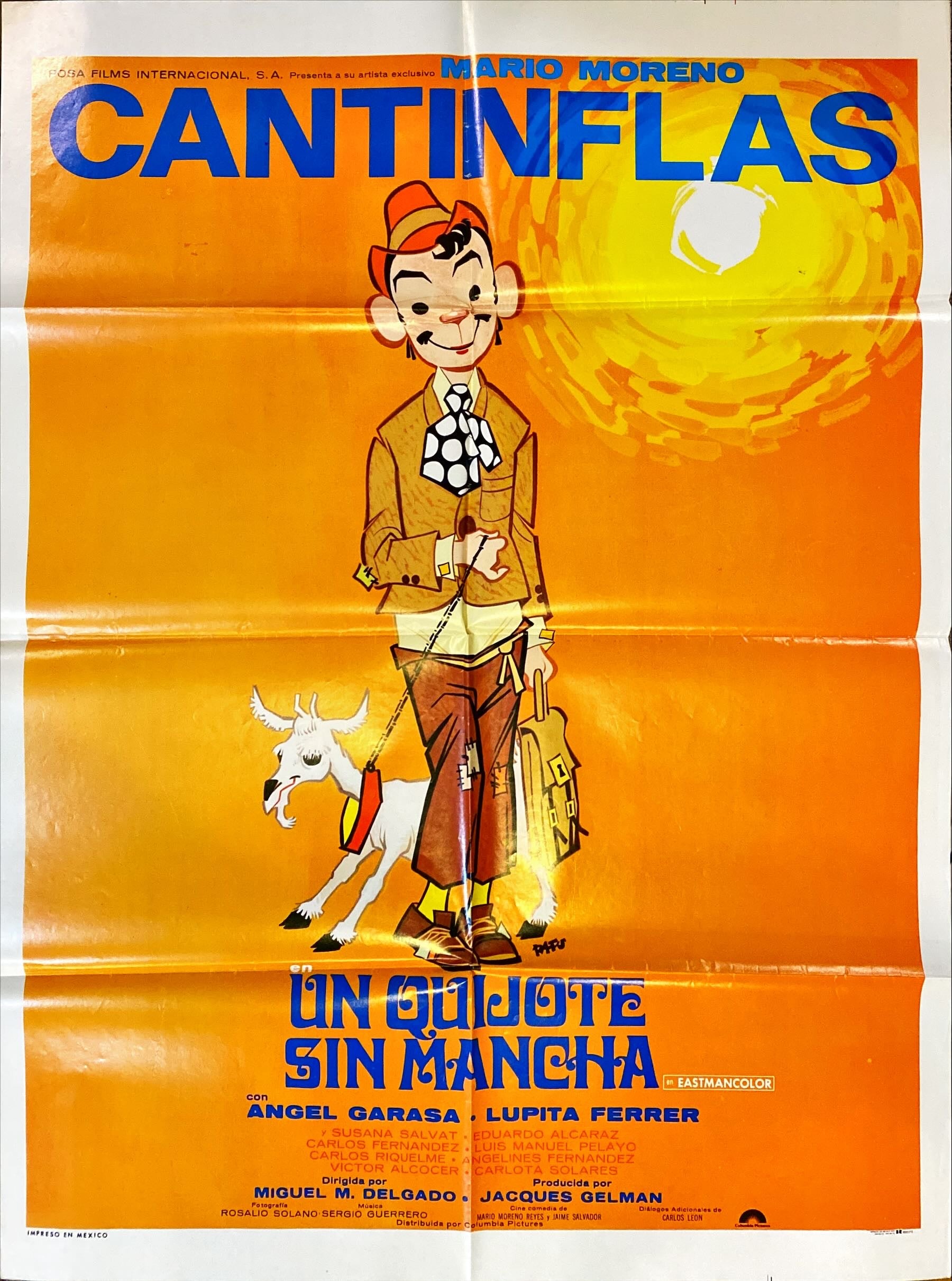 (203) UN QUIJOTE SIN MANCHA - Cantinflas,  Mexican poster '69 - PosterCollectors.xyz