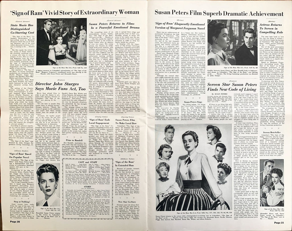 Sign of the Ram, Pressboook '48 John Sturges