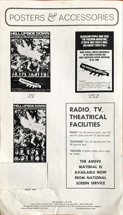 #617 POSEIDON ADVENTURE pressbook '72 Gene Hackman