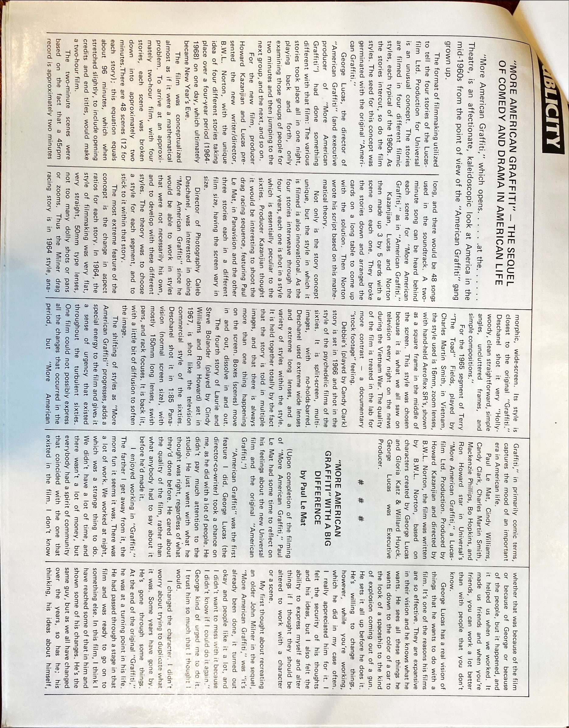 (220) MORE AMERICAN GRAFFITI Press Book '79 - PosterCollectors.xyz