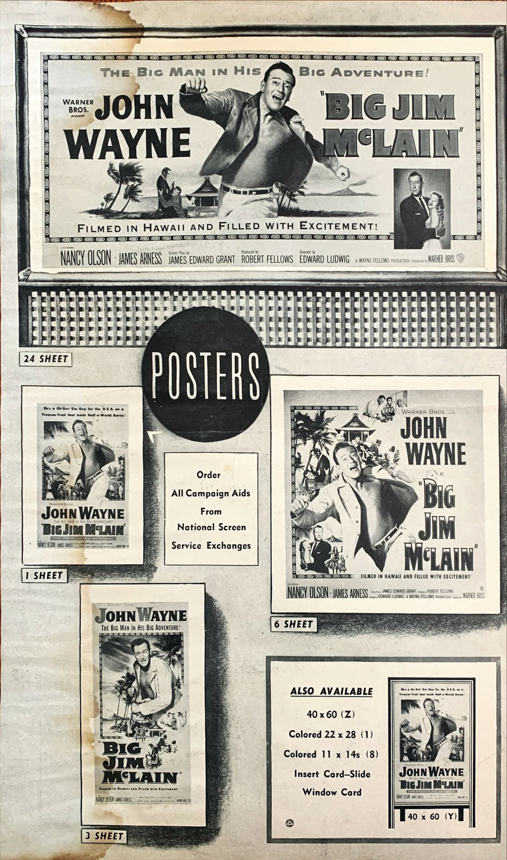 Big Jim Mclain (1952) Pressbook - John Wayne