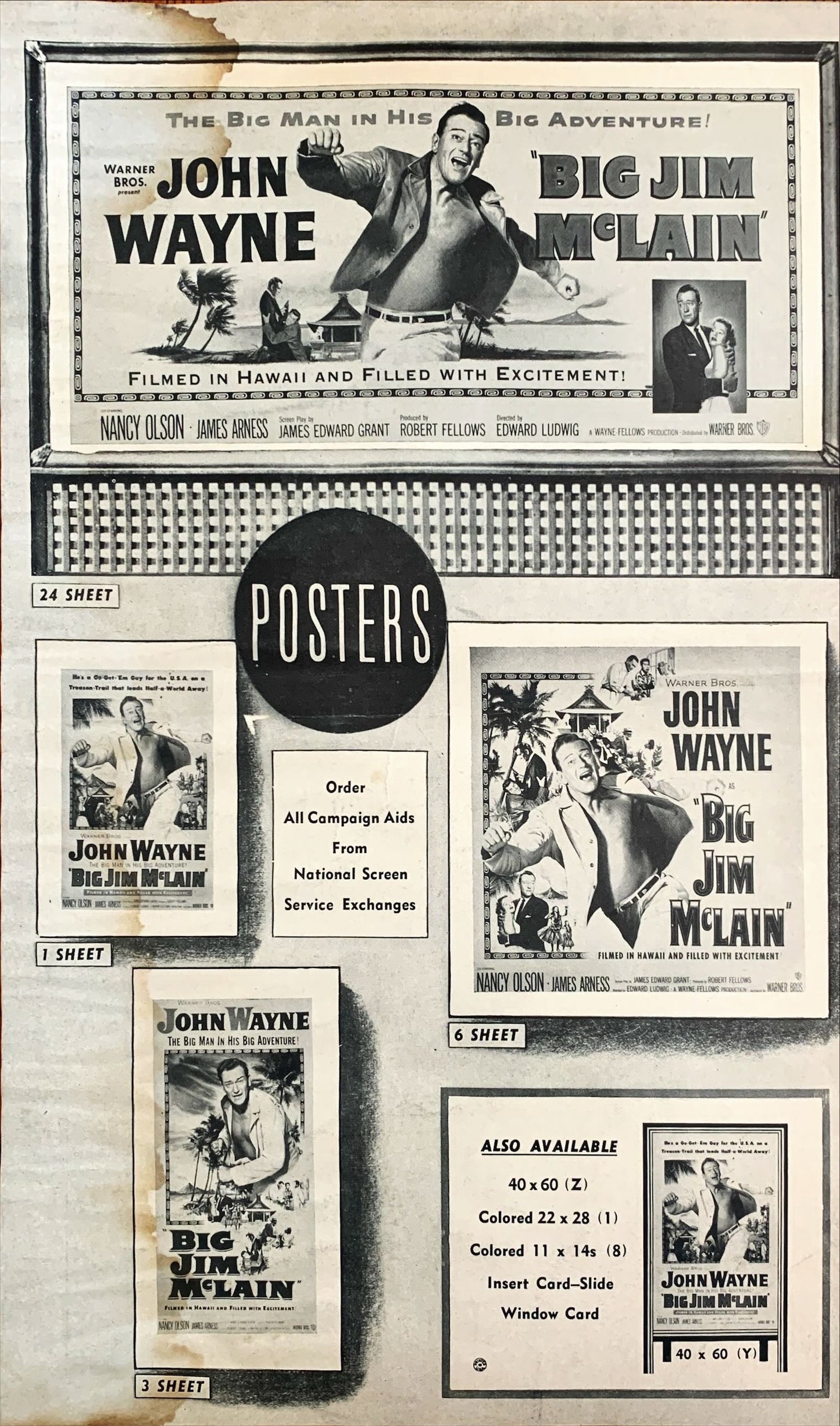Big Jim Mclain (1952) Pressbook - John Wayne