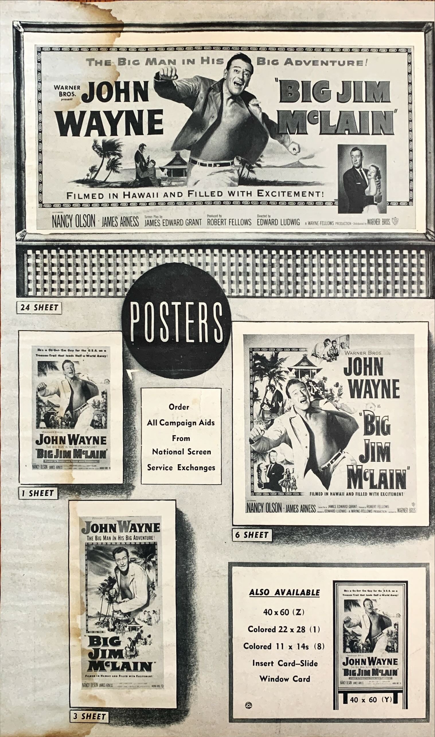 Big Jim Mclain (1952) Pressbook - John Wayne