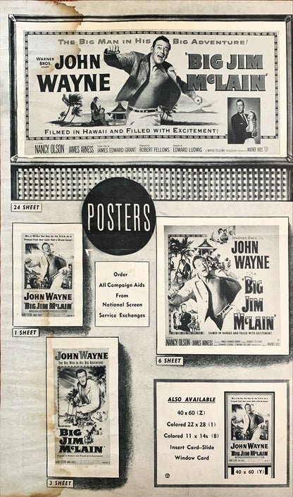 Big Jim Mclain (1952) Pressbook - John Wayne
