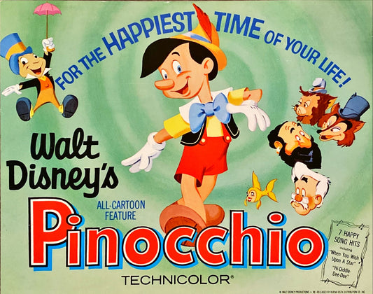 #A-57 Pinocchio Lobby Cards x5 Disney - PosterCollectors.xyz