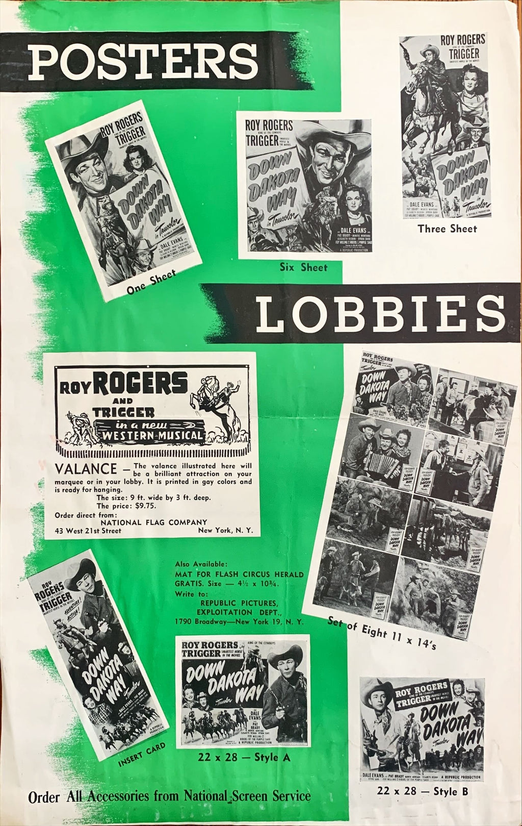 #594 DOWN DAKOTA WAY Pressbook 1949 - Roy Rogers