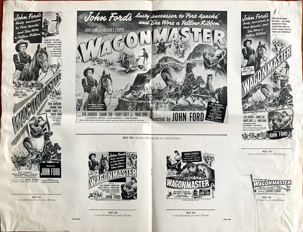 Wagon Master (1950) Pressbook - John Ford