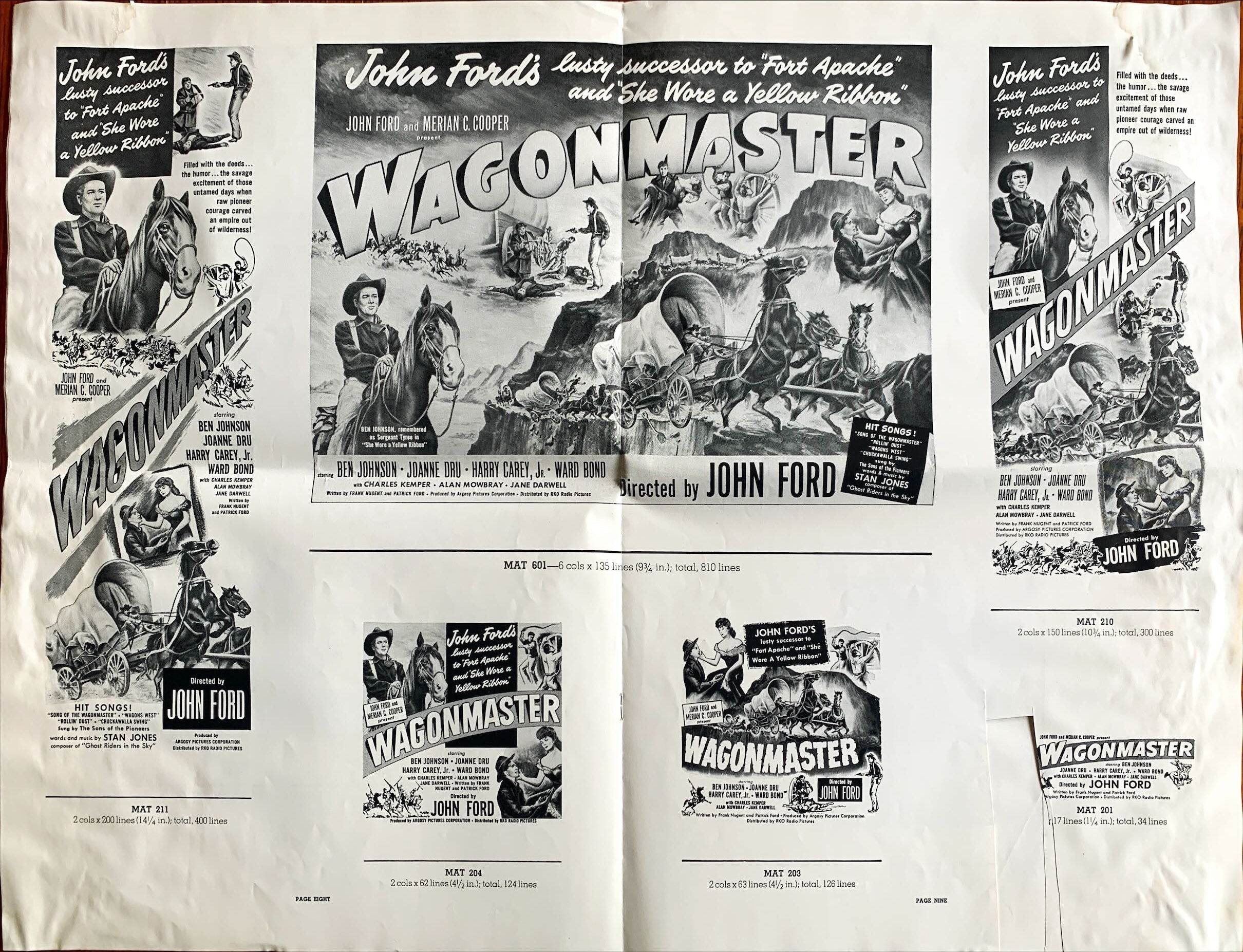 Wagon Master (1950) Pressbook - John Ford