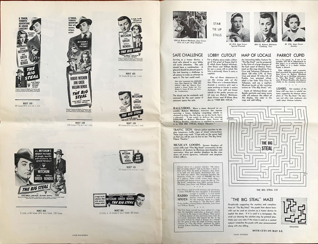 Big Steal (1949) Pressbook