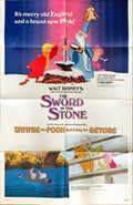 Sword in the Stone/Winnie Pooh & a day for Eeyore 1sh 1983 Disney