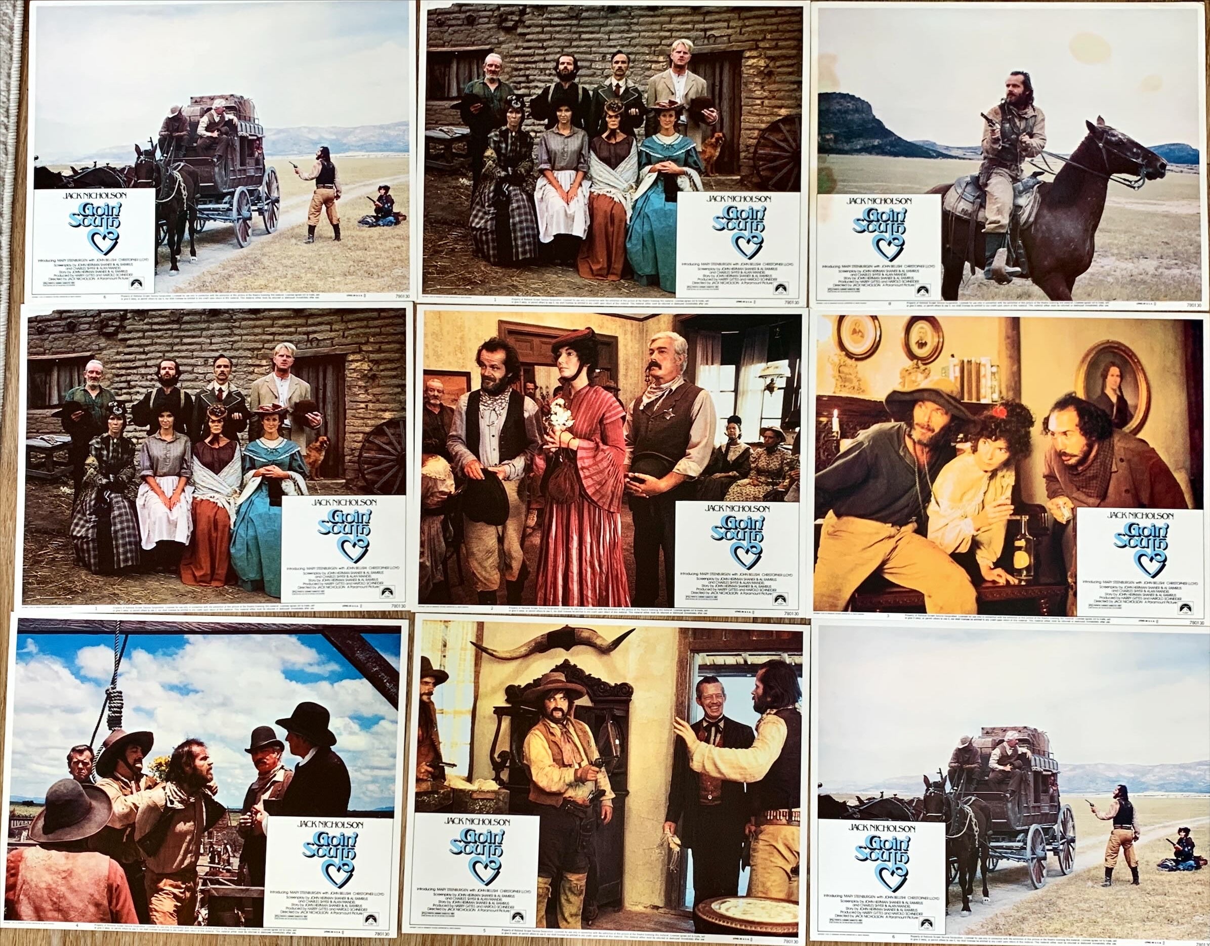 Goin South (1978) 15x Lobby Cards - Jack Nicholson