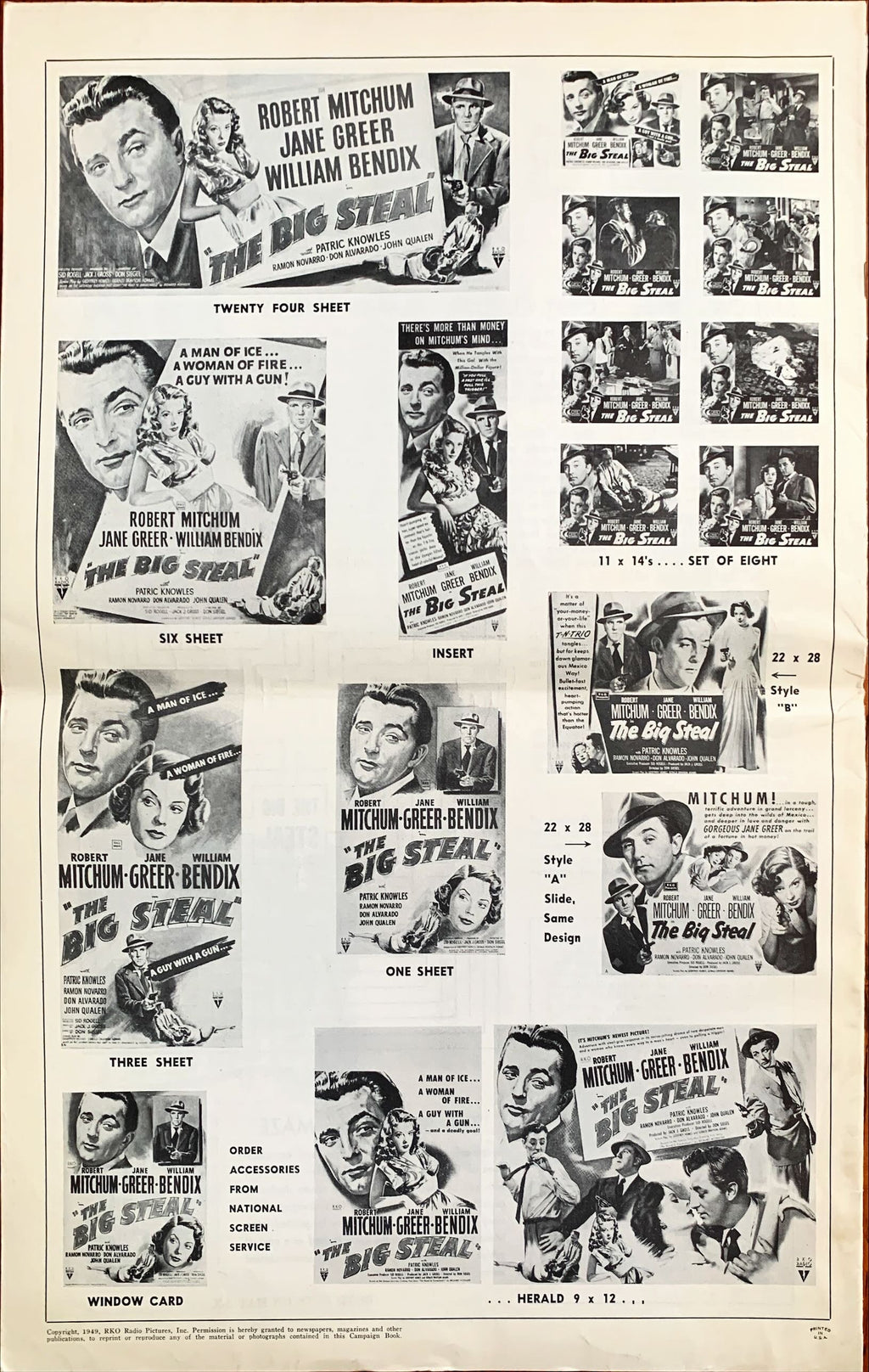 Big Steal (1949) Pressbook