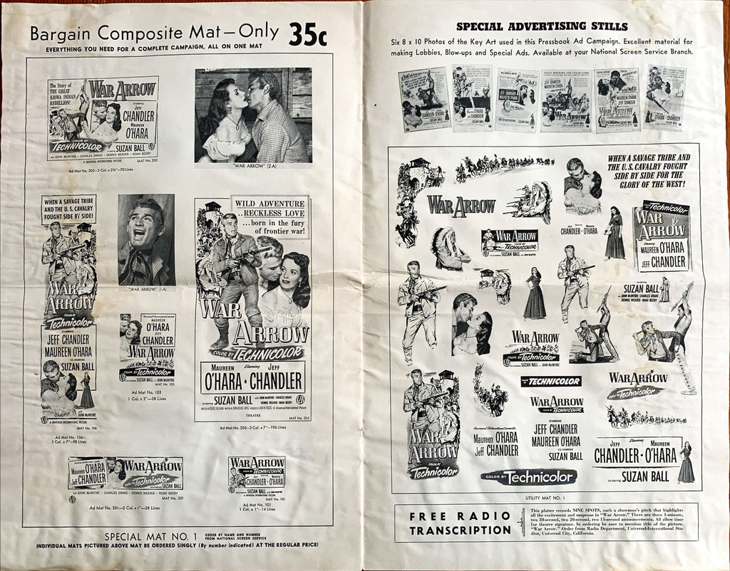 War Arrow,  Pressbook 1954