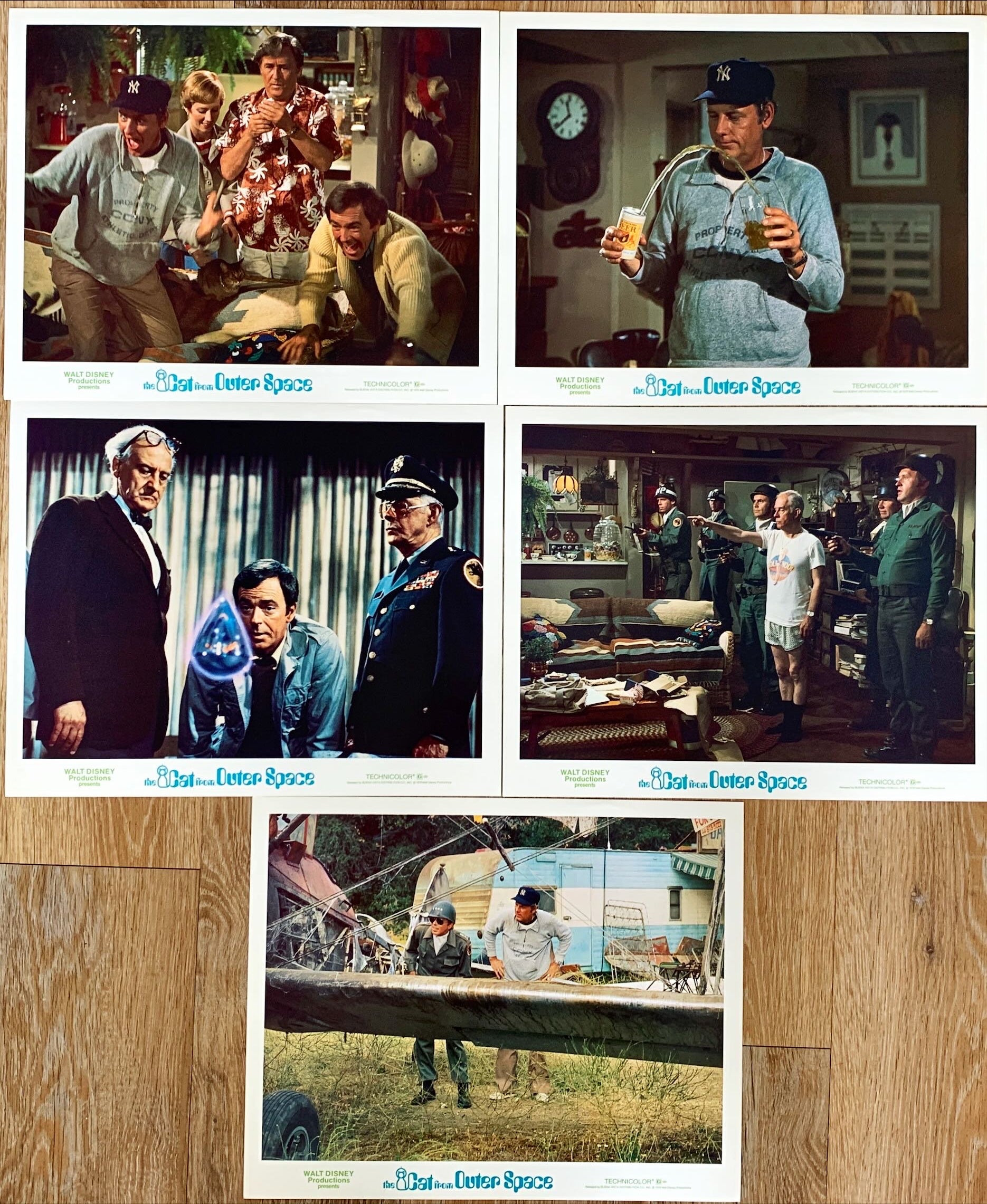 Cat From Outer Space, 5 Lobby Cards 1978 Walt Disney