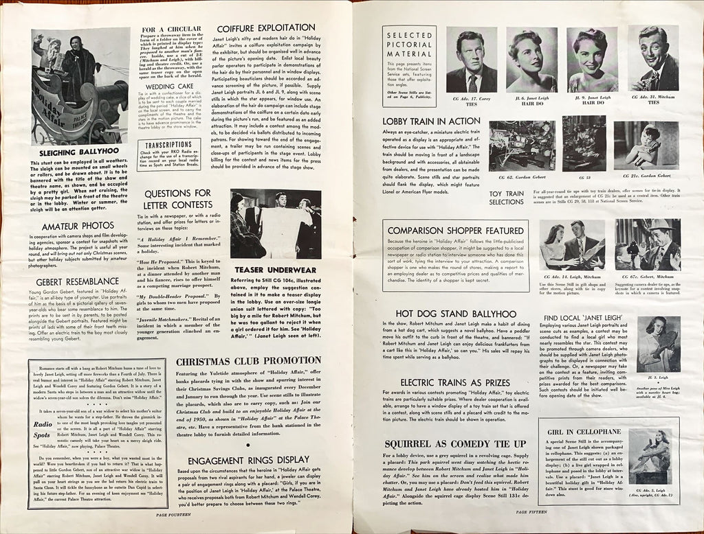 Holiday Affair (1949) Pressbook