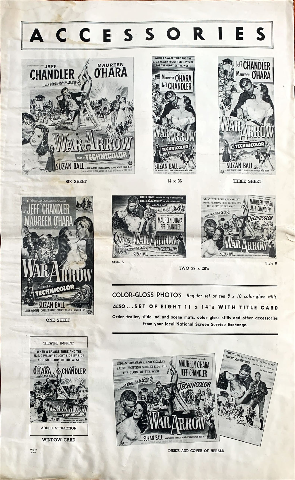 War Arrow,  Pressbook 1954