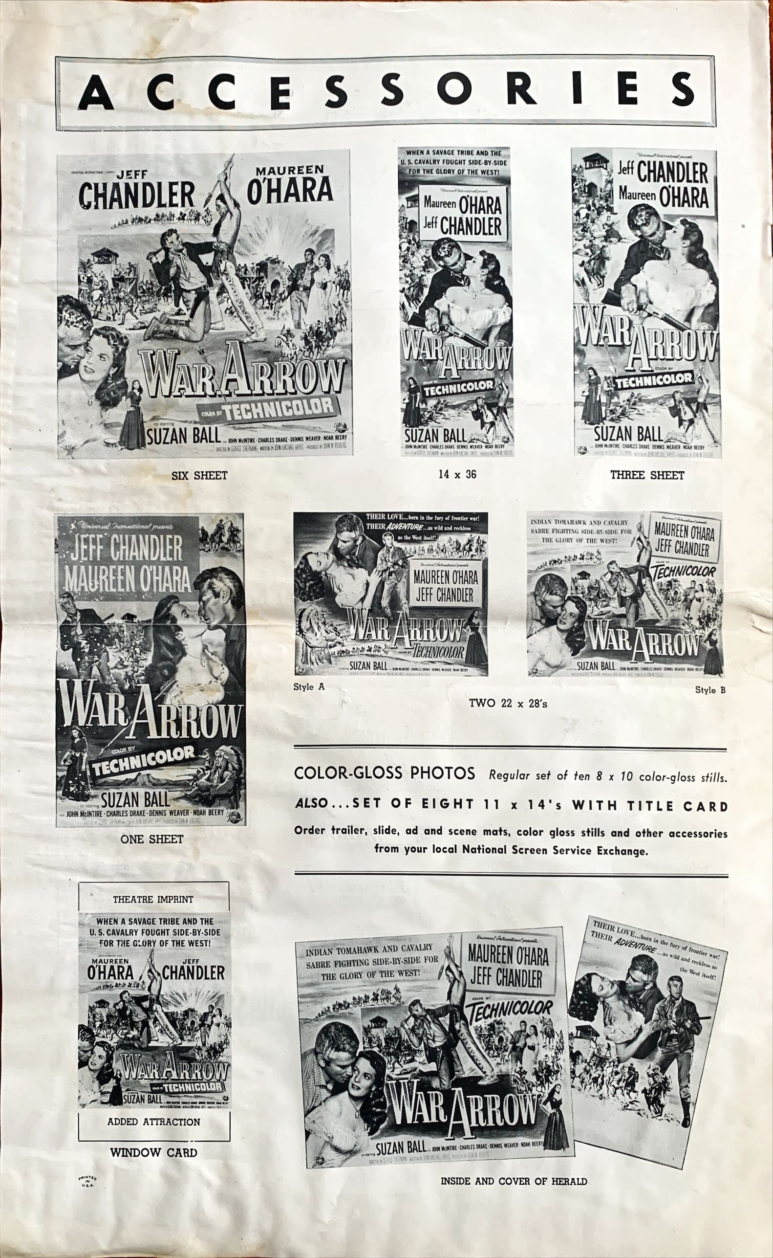 War Arrow,  Pressbook 1954