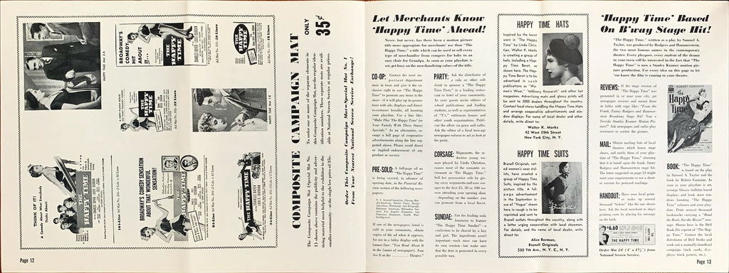 The Happy Time,  pressbook '52 Charles Boyer, Louis Jourdan